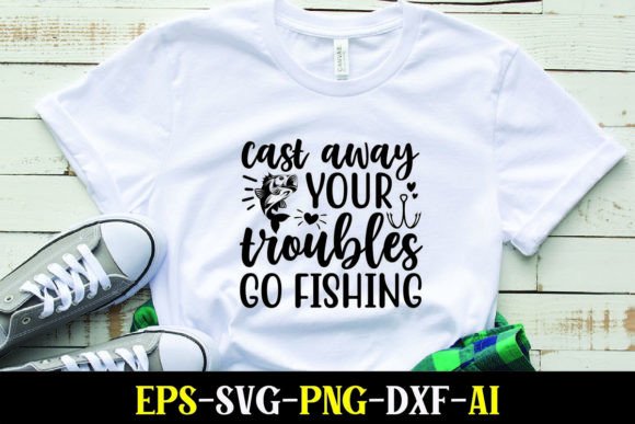 Cast Away Troubles: Graphics for T-Shirt Designs