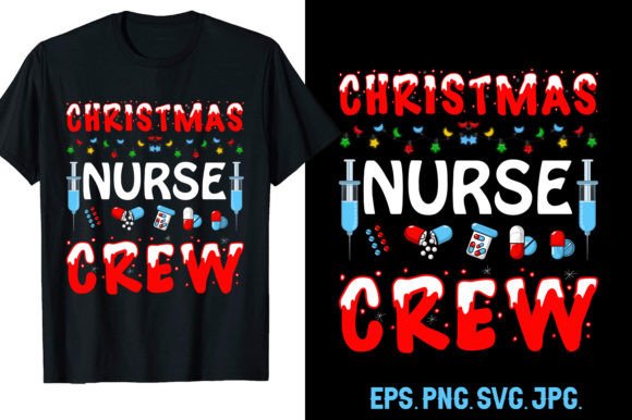 CHRISTMAS NURSE CREW Graphics for T-Shirt Designs