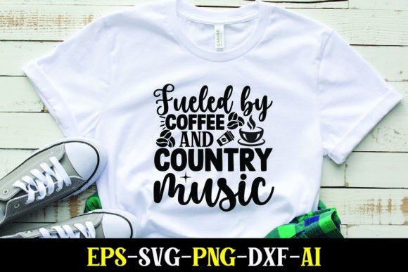 Coffee & Country Music Graphics for T-Shirt Designs