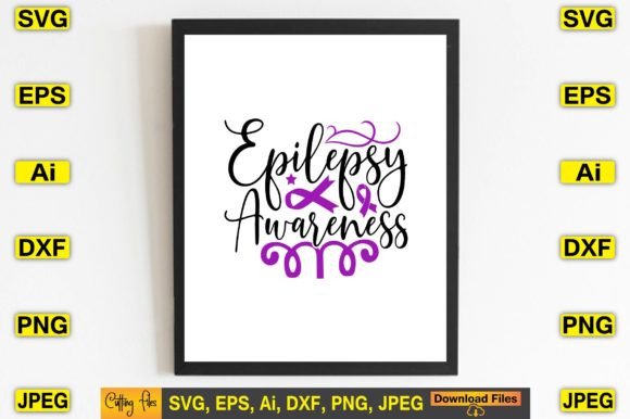 Epilepsy Awareness Graphics for T-Shirt Designs