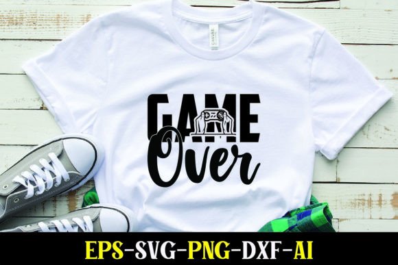 Game Over Graphics for T-Shirt Designs