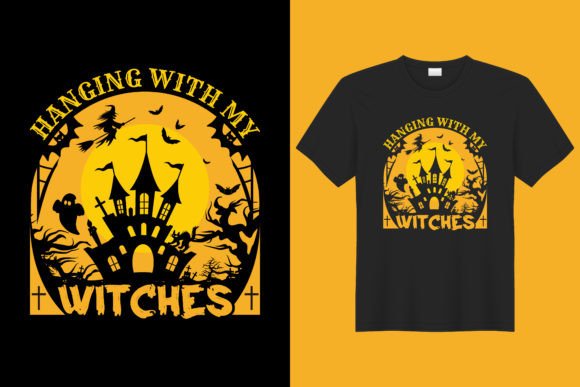 Halloween Witches: Graphics for T-Shirt Designs