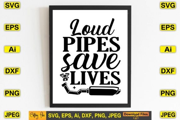 Loud Pipes SVG: Bold Graphics for T-Shirt Designs