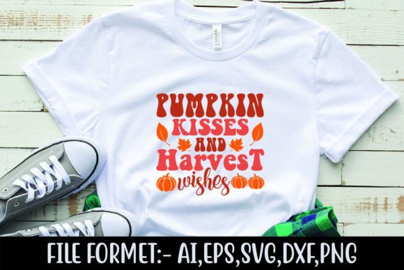 Pumpkin Kisses Graphics for T-Shirt Designs
