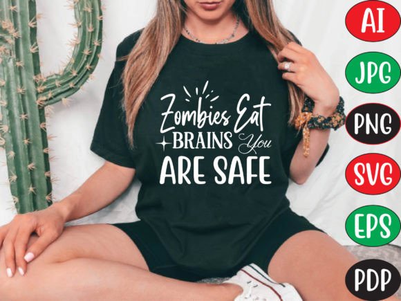 Zombies Eat Brains Graphics for T-Shirt Designs
